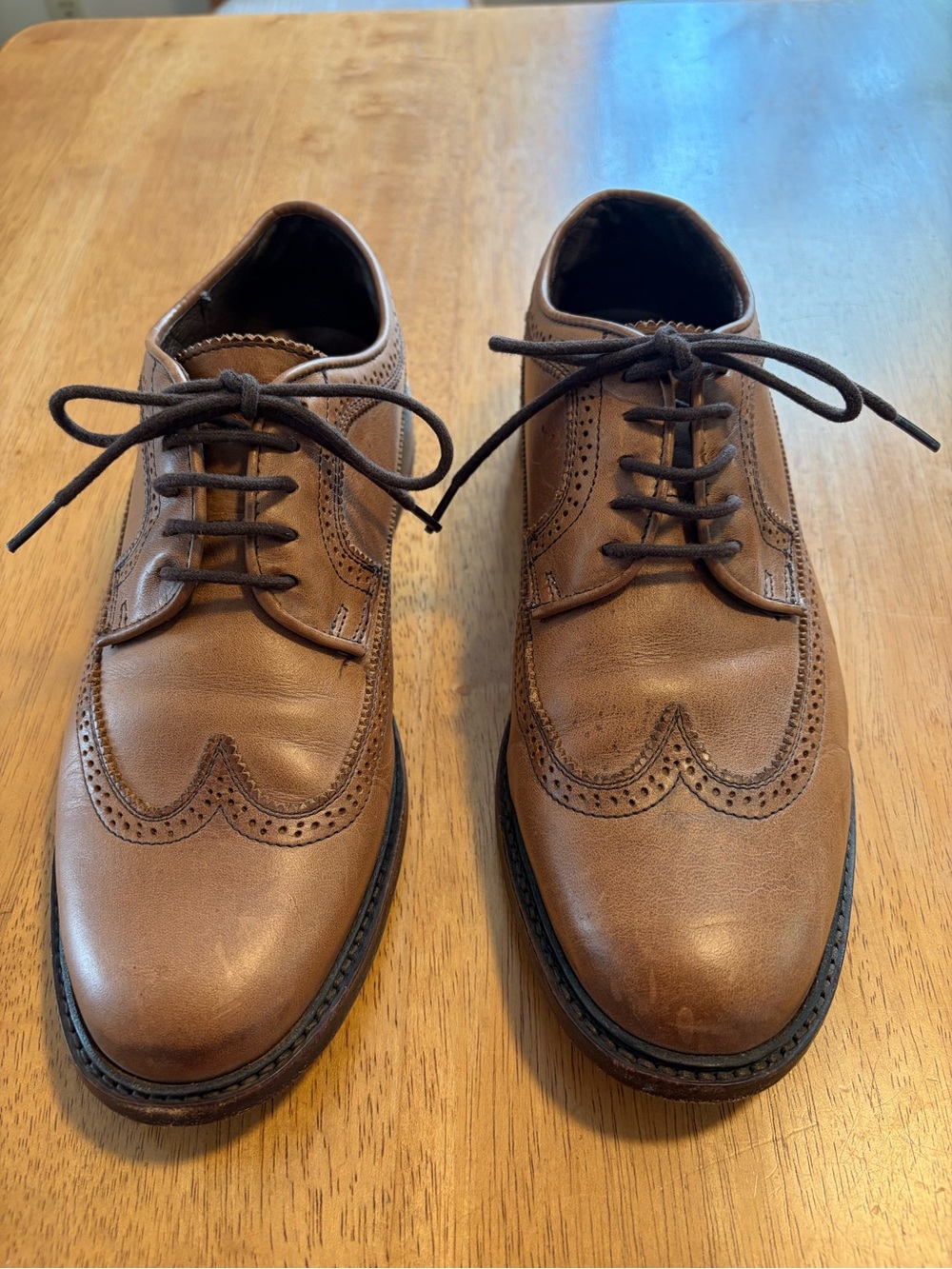 The Frye Company Brown Leather Oxfords, Men’s 9